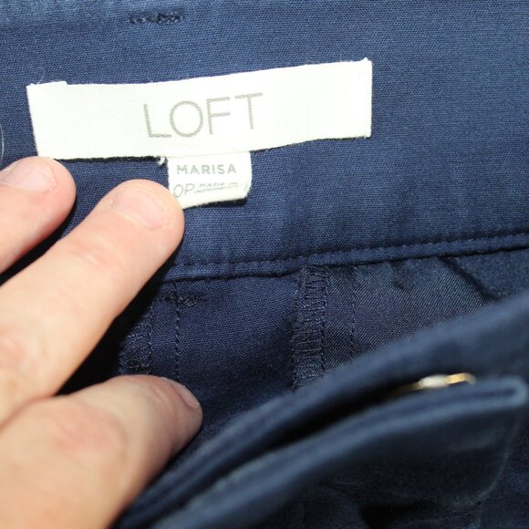 Loft The Riviera Pant Size 0P Navy Blue Pants - Picture 4 of 6